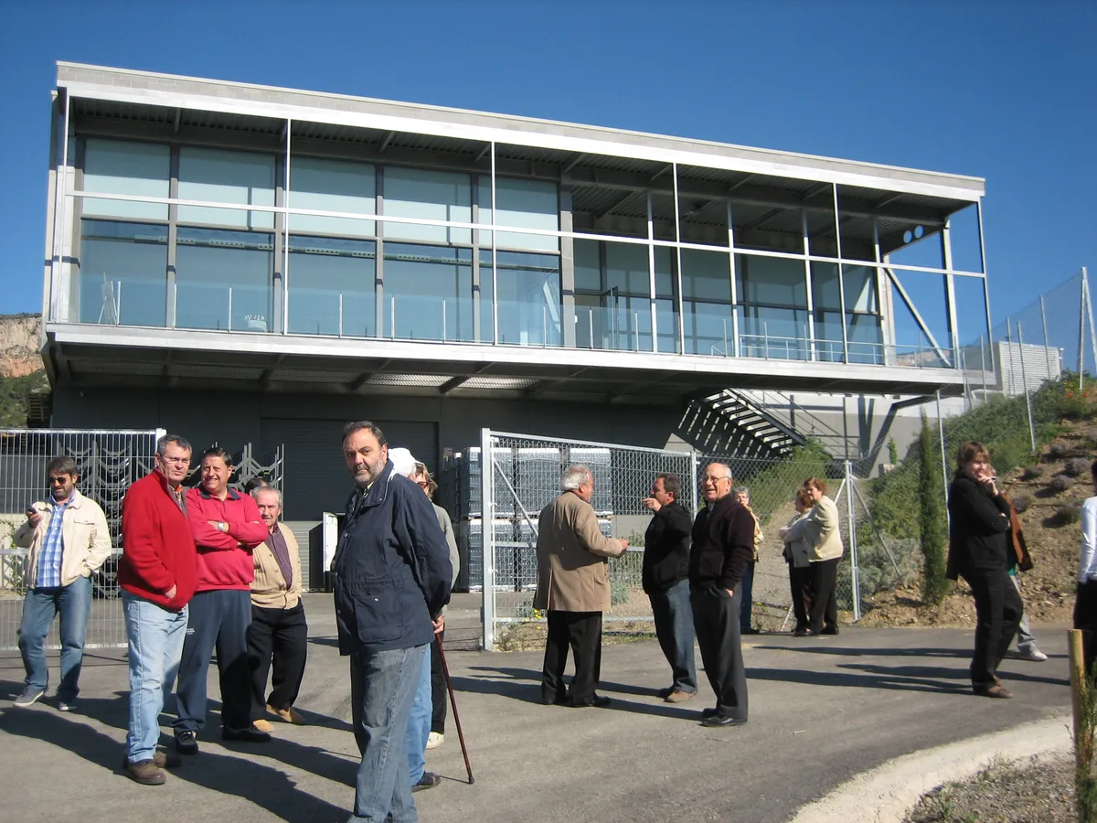 Main façade of the winery