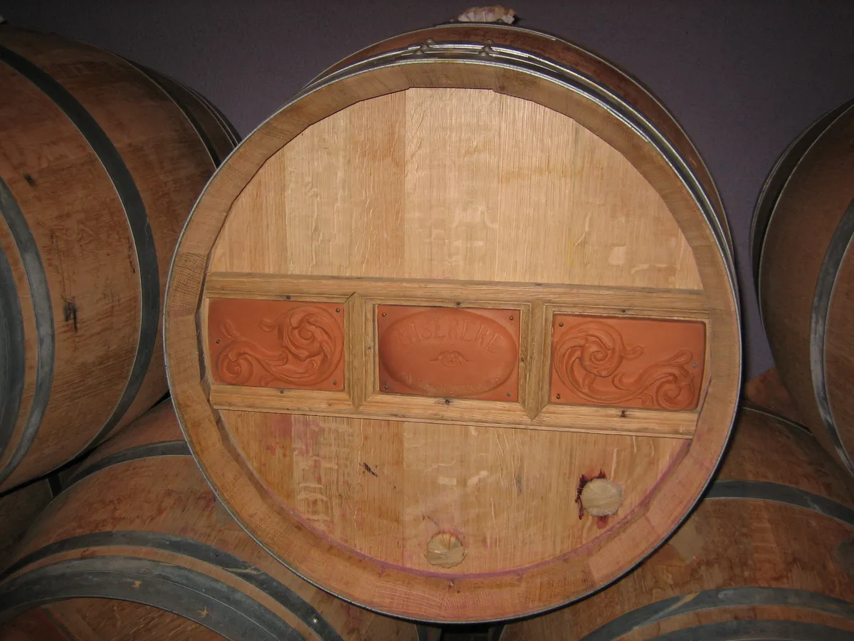 Detail of a decorated barrel