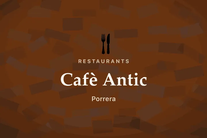 Cafè Antic — Cafeteria, Porrera, el Priorat