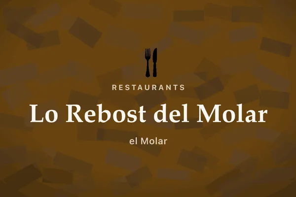 Lo Rebost del Molar — Café, el Molar, Priorat