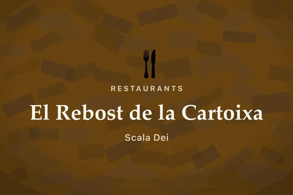El Rebost de la Cartoixa — Rural, Scala Dei, Priorat