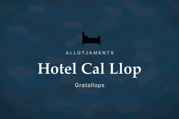 Hotel Cal Llop — Hotel boutique, Gratallops, el Priorat